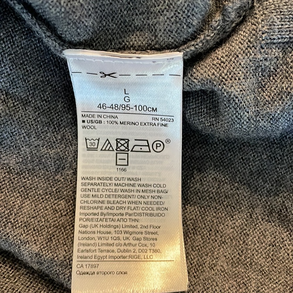 Banana Republic Merino Wool Crewneck Sweater Size L - Picture 10 of 10